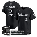 Geraldo Perdomo #2 Arizona Diamondbacks Gothic Desert Fang Edition Limited Jersey - Black