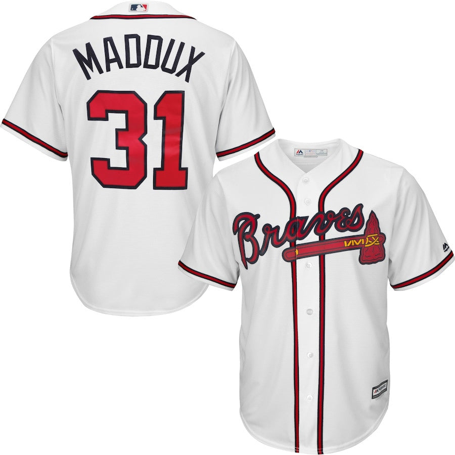 Greg Maddux #31 Atlanta Braves Majestic Limited Cool Base Player Jersey - White