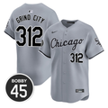 Bobby Jenks #45 Chicago White Sox Grind City #312 Road Limited Jersey - Gray