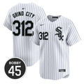Bobby Jenks #45 Chicago White Sox Grind City #312 Stripes Limited Jersey