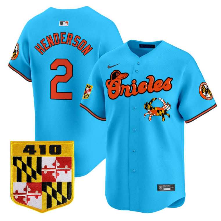 Gunnar Henderson #2 Baltimore Orioles Chesapeake Crab Patch Limited Jersey