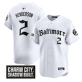 Gunnar Henderson #2 Baltimore Orioles Gothic Harbor Edition Limited Jersey - White