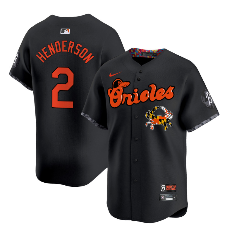 Gunnar Henderson #2 Baltimore Orioles Maryland Crab Vapor B Limited Jersey - Blue
