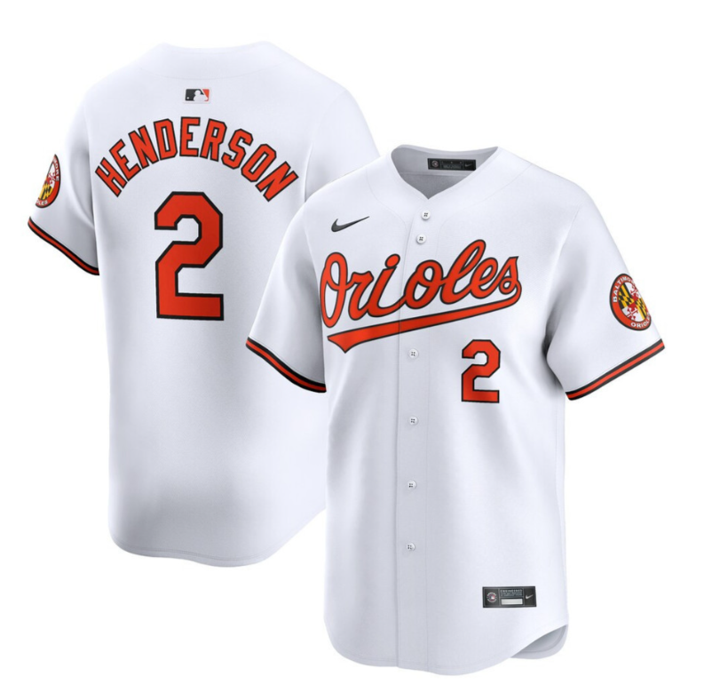 Gunnar Henderson #2 Baltimore Orioles Limited Jersey - White