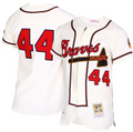 Hank Aaron #44 Atlanta Braves Zip Limited Baseball Jersey