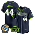 Hank Aaron #44 Atlanta Braves Atliens Patch Limited Jersey
