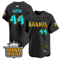 Hank Aaron #44 Atlanta Braves Graffiti A-Town Edition Limited Jersey - Black