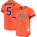 Hank Greenberg #5 Detroit Tigers Throwback Cooperstown Limited Jersey - Orange