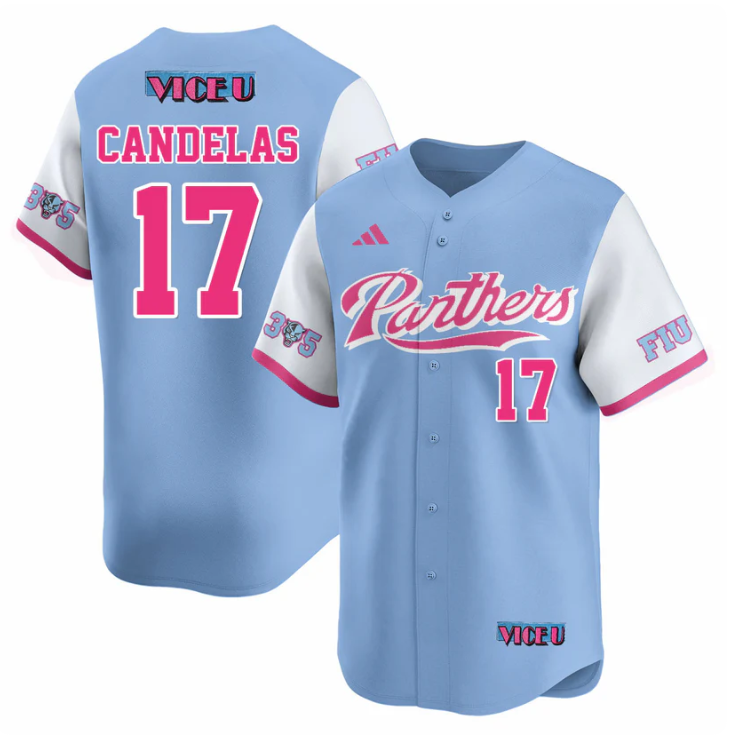 Hector Candelas #17 2025 Fiu Baseball Vice U Limited Jersey