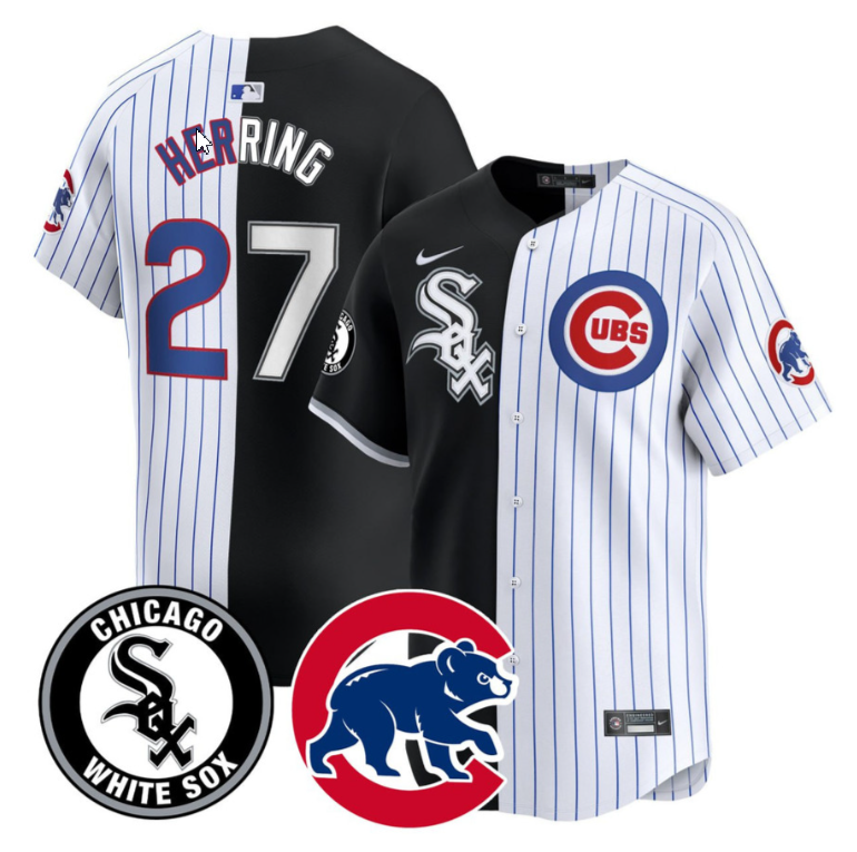 Chicago White Sox #27 Herring Mix Chicago Cubs Limited Jersey