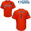 Carlos Correa #1 Houston Astros 2017 Cool Base World Series Champions Limited Jersey - Orange