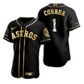 Martin Maldonado #1 Houston Astros Brandedition Black Gift Astros Fans Limited Jersey - Golden