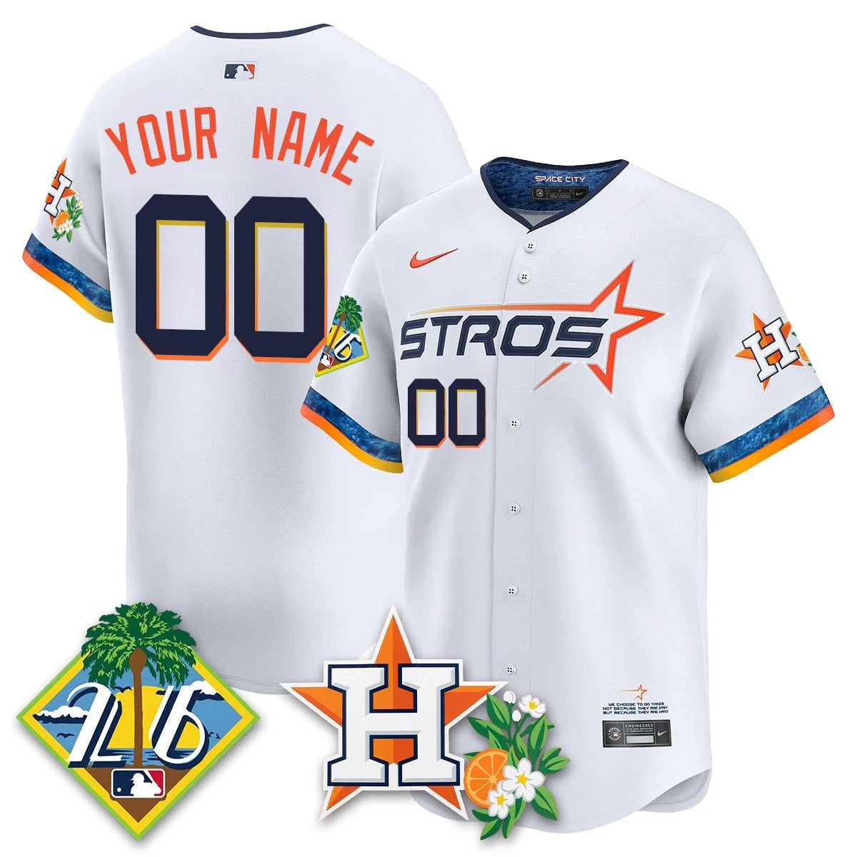 Houston Astros 2026 Spring Training Vapor Limited Custom Jersey