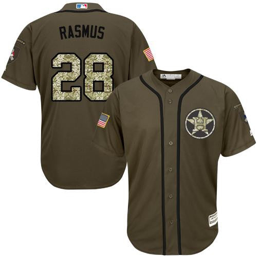 Colby Rasmus #28 Houston Astros Salute To Service Limited Jersey - Green
