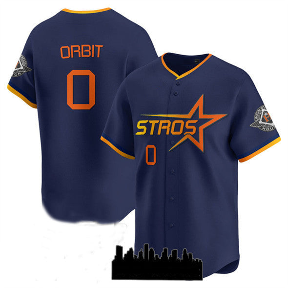 Kaleb Ort #0 Houston Astros 2025 City Connect Limited Baseball Jer Jersey - Navy