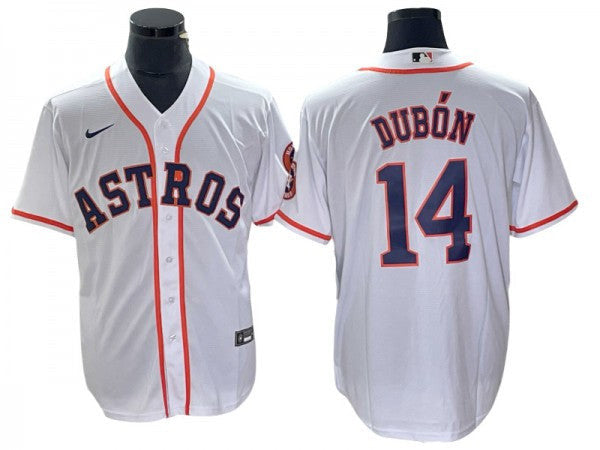 Mauricio Dubn #14 Houston Astros Limited Cool Base Jersey - White