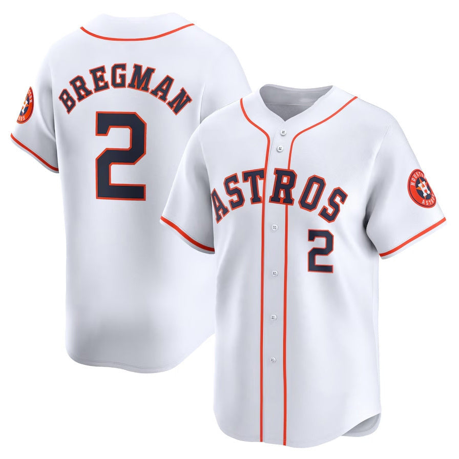 Alex Bregman #2 Houston Astros Home Limited Baseb Player Jersey - White