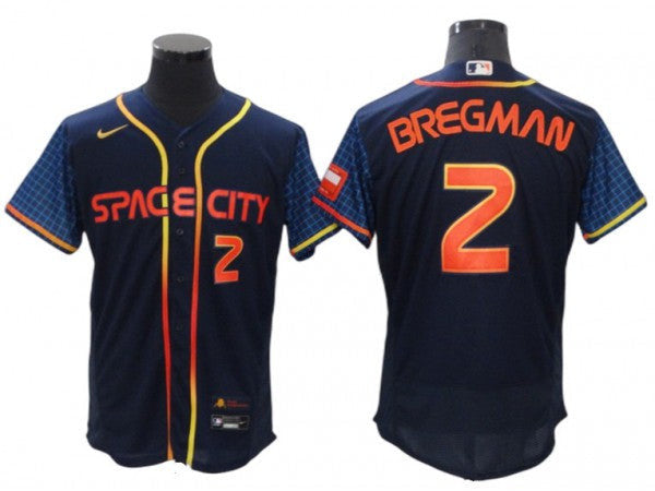 Alex Bregman #2 Houston Astros 2022 City Connect Limited Flex Base Jersey - Navy