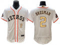 Alex Bregman #2 Houston Astros 2023 Gold Limited Flex Base Jersey - White