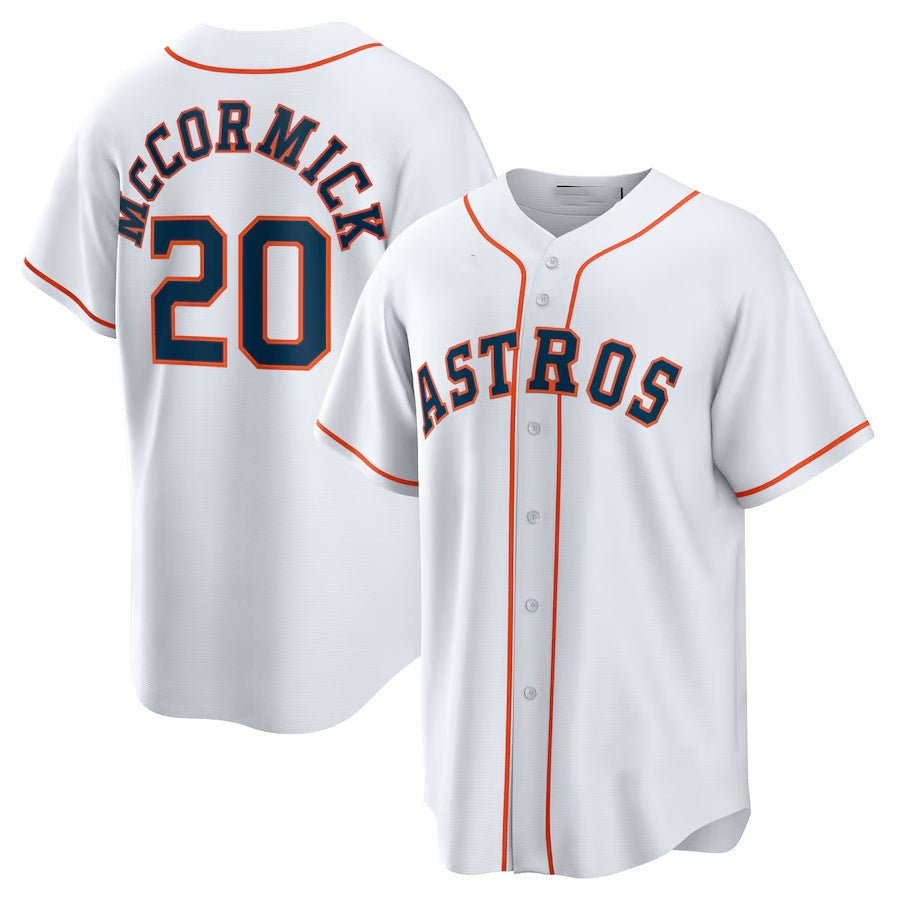 Houston Astros #20 Chas Mccormick Home Ba Limited Player Jersey - White