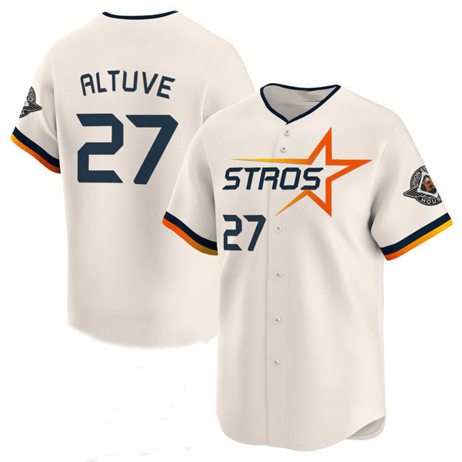 Jose Altuve #27 Houston Astros 2025 City Connect Limited Baseball Jersey - Cream