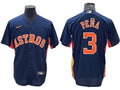 Jeremy Pena #3 Houston Astros Alternate Limited Cool Base Jersey - Navy