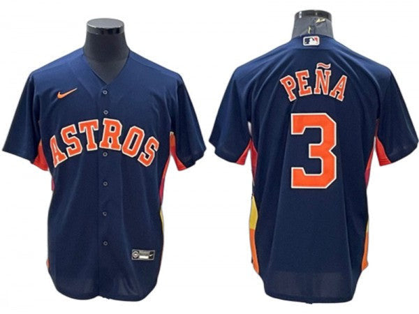 Jeremy Pena #3 Houston Astros Alternate Limited Cool Base Jersey - Navy