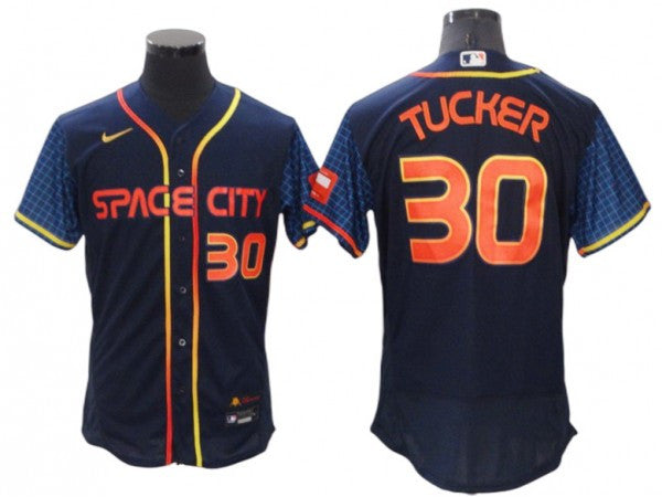 Kyle Tucker #30 Houston Astros 2022 City Connect Limited Flex Base Jersey - Navy