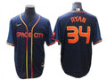 Nolan Ryan #34 Houston Astros 2022 City Connect Limited Cool Base Jersey - Navy