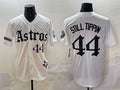 Still Tippin #44 Houston Astros Gothic 'Houston Born Barrio Raised' Limite Limited Jersey - White