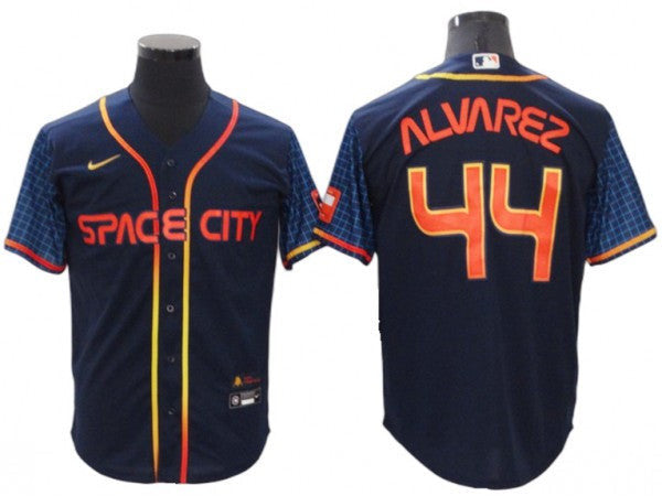 Yordan Alvarez #44 Houston Astros 2022 City Connect Limited Cool Base Jersey - Navy