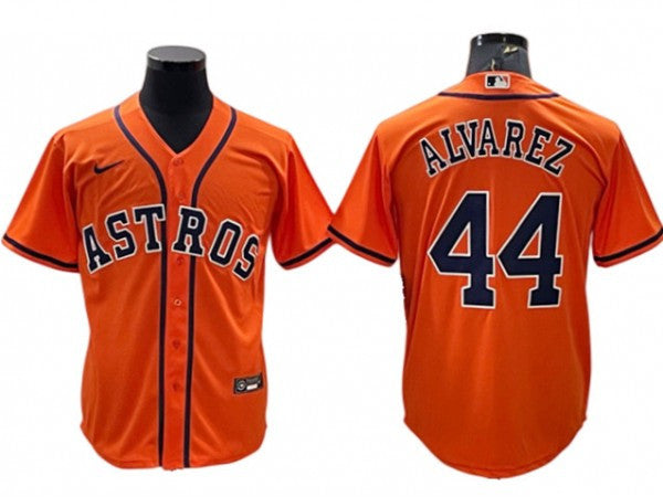 Yordan Alvarez #44 Houston Astros Alternate Limited Cool Base Jersey - Orange