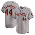 Yordan Alvarez #44 Houston Astros Road Limited Bas Player Jersey - Gray