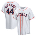 Houston Astros #44 Yordan Lvarez Home Bas Limited Player Jersey - White