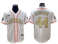 White Gold #44 Houston Astros Yordan Lvarez Program Limited Cool Base Jersey