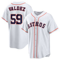 Framber Valdez #59 Houston Astros Home Baseball Limited Jersey - White
