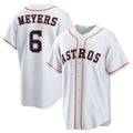 Jake Meyers #6 Houston Astros Home Baseball Jers Limited Jersey - White