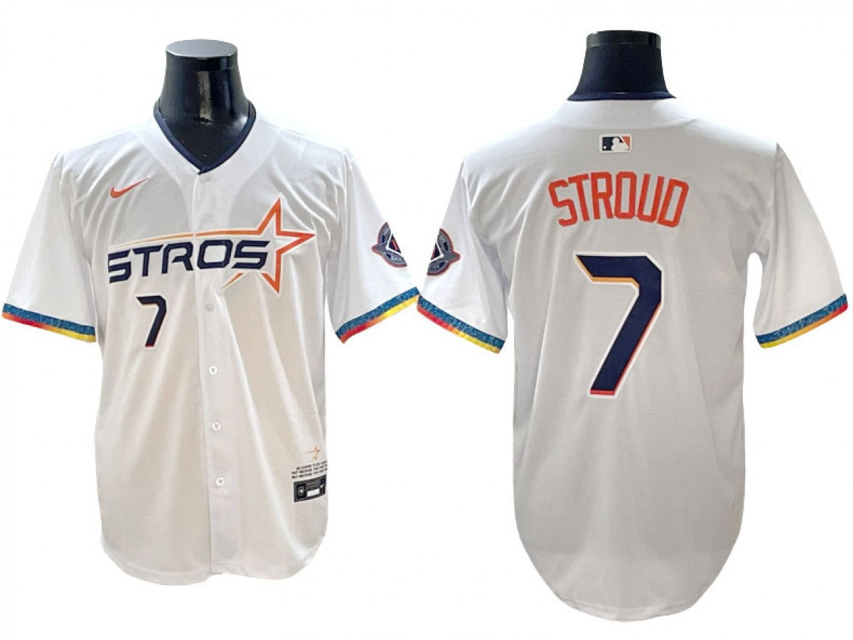 J. Stroud #7 Houston Astros 2025 C. City Connect Limited Jersey - White