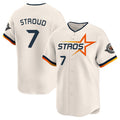 C.J. Stroud #7 Houston Astros 2025 City Connect Limited Baseball Jersey - Cream