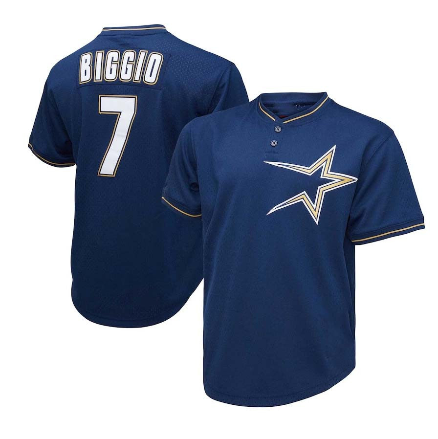 Craig Biggio #7 Houston Astros Mitchell & Ness 1991 Cooperstown Mesh Limited Jersey