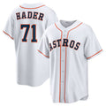 Josh Hader #71 Houston Astros Home Baseba Limited Player Jersey - White