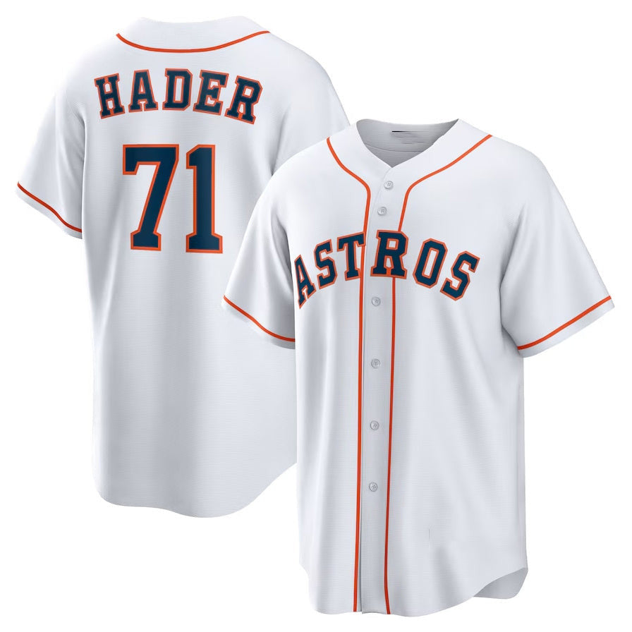 Josh Hader #71 Houston Astros Home Baseba Limited Player Jersey - White