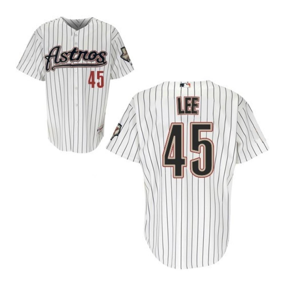 Carlos Lee #45 Houston Astros Limited Throwback Jersey - White
