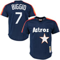 Craig Biggio #7 Houston Astros 1991 Throwback Mesh Pullover Limited Jersey - Navy