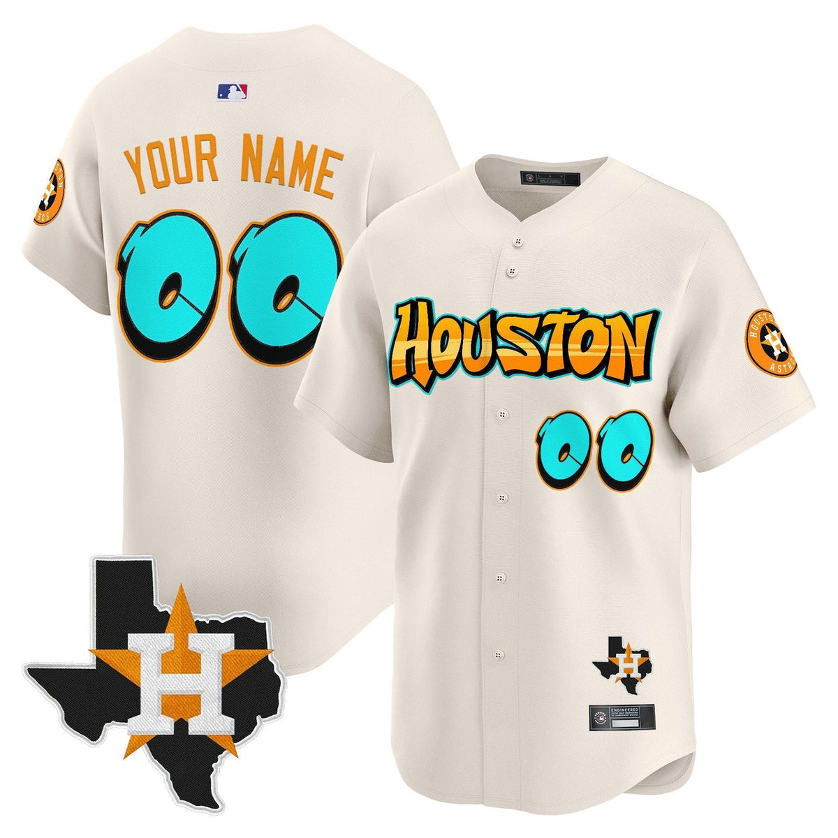 Houston Astros 'Graffiti H-Town Edition' Vapor Premier Limited A Custom Jersey