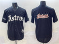 Houston Astros Team Big Logo Gothic 'Houston Born Barrio Raised' Limited Jersey - Black
