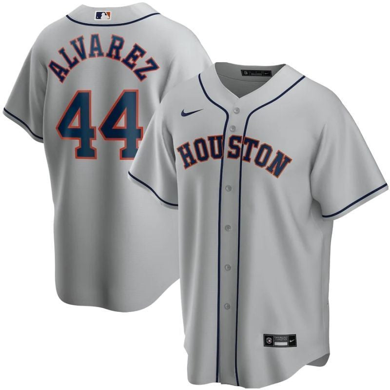 Yordan Alvarez #44 Houston Astros 2020 Light Limited Jersey - Grey