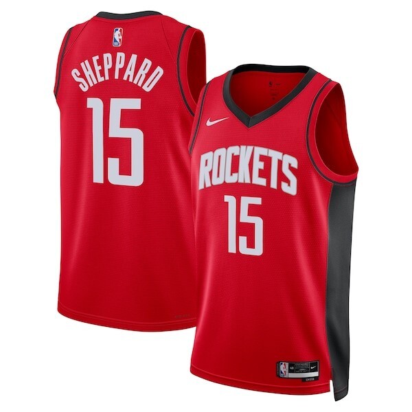 Houston Rockets Nike Icon Swingman Jersey - Red - Reed Sheppard - Unisex