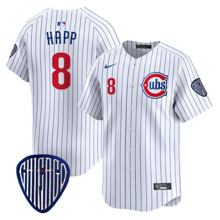 Ian Happ #8 Chicago Cubs Alternate Vapor Premier Limited Pi Jersey - Blue