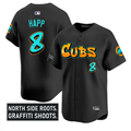Ian Happ #8 Chicago Cubs Graffiti North Side Edition Limited Jersey - Black